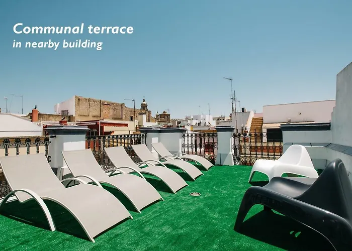 Hostly Acetres 1A Loft In City Center, Comunal Terrace, Fibre,Parking Optional